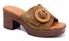 Eva Frutos Δερμάτινο Mule 5611 Λαδί