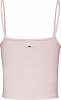 Tommy Hilfiger Tjw Bby Color Linear Strap Top DW0DW15442 TJ9 Faint Pink
