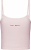 Tommy Hilfiger Tjw Bby Color Linear Strap Top DW0DW15442 TJ9 Faint Pink