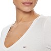 Tommy Hilfiger Tjw Slim Essential Rib V DW0DW17385 YBR White