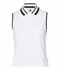Tommy Hilfiger Γυναικεία Slim Αμάνικη Πόλο Μπλούζα Με Λογότυπο DW0DW17765 YBR Λευκό