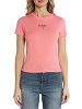 Tommy Hilfiger Tjw Slim Essntl Logo 1 Tee Ext AW0AW17839 TIC Tickled Pink
