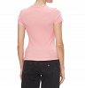 Tommy Hilfiger Γυναικείο T-Shirt Slim Badge Rib Tee DW0DW17881 TH3 Ροζ