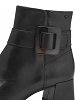 Tamaris Δερμάτινο Μποτάκι 1-25346-43 003 Black Leather