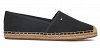 Tommy Hilfiger Γυναικείες Εσπαντρίγιες Flag Canvas Espadrille FW0FW08541 BDS Μαύρο