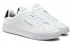 Tommy Hilfiger Ανδρικό Δερμάτινο Sneaker Th Court Lth Detail Ess FM0FM05367 0LD Λευκό
