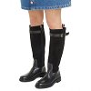 Tommy Hilfiger Δερμάτινες Μπότες Ιππασίας FW0FW07480 BDS Μαύρο