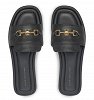 Tommy Hilfiger Δερμάτινη Παντόφλα FW0FW08420 BDS Μαύρο