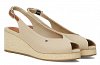 Tommy Hilfiger Flag Mid Wedge Espadrille FW0FW08595 ACC Μπεζ