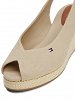 Tommy Hilfiger Flag Mid Wedge Espadrille FW0FW08595 ACC Μπεζ