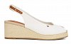 Tommy Hilfiger Flag Mid Wedge Espadrille FW0FW08595 YBL Λευκό