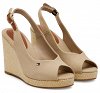 Tommy Hilfiger Flag High Wedge Espadrille FW0FW08597 ACC Μπεζ