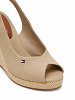 Tommy Hilfiger Flag High Wedge Espadrille FW0FW08597 ACC Μπεζ