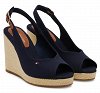 Tommy Hilfiger Flag High Wedge Espadrille FW0FW08597 DW6 Μπλε