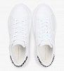 Tommy Hilfiger Γυναικείο Δερμάτινο Sneaker FW0FW09023 02R Λευκό