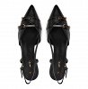 Tamaris Δερμάτινο Πέδιλο 1-29631-46 003 Black Leather