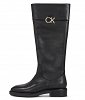 Calvin Klein Δερμάτινη Flat Μπότα HW0HW01689 BEH Μαύρο