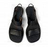 Camper Γυναικείο Δερμάτινο Πέδιλο Flat  Dana K201486-005 Black Leather