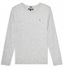 Tommy Hilfiger Boys Basic Cn Knit KB0KB04141s 004 Gray Heather