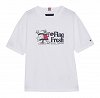 Tommy Hilfiger Παιδικό T-Shirt Για Αγόρια KB0KB09354s YBR Λευκό