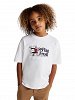Tommy Hilfiger Παιδικό T-Shirt Για Αγόρια KB0KB09354s YBR Λευκό