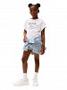 Tommy Hilfiger Παιδικό T-Shirt Για Κορίτσια KG0KG08525 YBR Λευκό