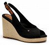 Tommy Hilfiger Flag High Wedge Espadrille FW0FW08597 BDS Μαύρο