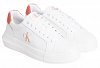 Calvin Klein Γυναικείο Δερμάτινο Sneaker YW0YW01670 0K6 Λευκό