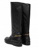 Tommy Hilfiger Δερμάτινες Μπότες Ιππασίας FW0FW08863 BDS Μαύρο