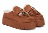 Replay Γυναικεία Παντόφλα Με Γούνα Melrose Tassels GWF2H.000.C020T C0BJ Camel