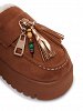Replay Γυναικεία Παντόφλα Με Γούνα Melrose Tassels GWF2H.000.C020T C0BJ Camel