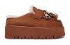 Replay Γυναικεία Παντόφλα Με Γούνα Melrose Tassels GWF2H.000.C020T C0BJ Camel