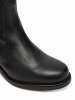 Tommy Hilfiger Γυναικεία Δερμάτινη Μπότα Riding Lthr Long Boot Block Heel FW0FW08777 BDS Μαύρο