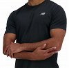 New Balance T-Shirt Athletics Run MT41253 BK Black