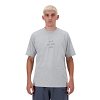 New Balance Ανδρικό T-Shirt Iconic Collegiate Graphic T-Shirt MT41519 Γκρι