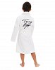 Tommy Hilfiger Kids Signature Logo Pure Organic Cotton Robe UB0UB00295 YCD White