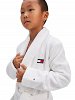 Tommy Hilfiger Kids Signature Logo Pure Organic Cotton Robe UB0UB00295 YCD White
