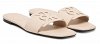 Calvin Klein Γυναικείο Δερμάτινο Flat Sandal HW0HW03128 Z01 Εκρού