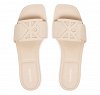 Calvin Klein Γυναικείο Δερμάτινο Flat Sandal HW0HW03128 Z01 Εκρού
