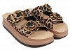 Fantasy Sandals Γυναικεία Πέδιλα Zefi S1100 Leopard Velvet