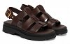 Clarks Γυναικείο Δερμάτινο Flat Πέδιλο Orinoco3 Strap 26186095 Καφέ