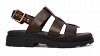 Clarks Γυναικείο Δερμάτινο Flat Πέδιλο Orinoco3 Strap 26186095 Καφέ