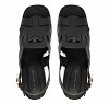 Tommy Hilfiger Δερμάτινο Πέδιλο Cross Blocked Heel Sandal FW0FW09135 BDS Μαύρο