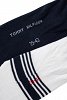 Tommy Hilfiger Σετ 2 Ζευγάρια Κοντές Κάλτσες 701232940 002 Μπλε/Λευκό