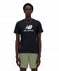 New Balance Ανδρικό Stacked Logo T-shirt MT41502 Μαύρο Regular Fit
