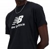 New Balance Ανδρικό Stacked Logo T-shirt MT41502 Μαύρο Regular Fit