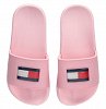 Tommy Hilfiger Flag Print Pool Slide T3A0-32795-1172 302 Pink