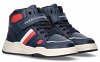 Tommy Hilfiger High Top Lace-Up/Velcro Sneaker T3B9-33107-1355 800 Μπλε