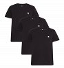 Timberland Σετ 3 Ανδρικά T-Shirt A6GH1 001 Μαύρο