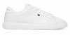 Tommy Hilfiger Γυναικείο Δερμάτινο Sneaker FW0FW08948 YBS Λευκό